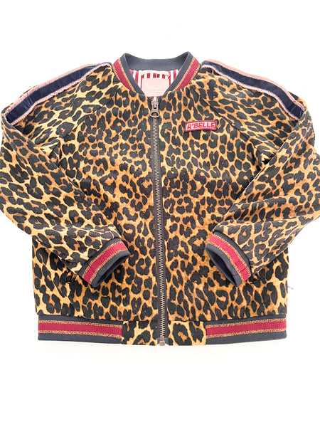 Scotch & Soda leopard print bomber jacket (size 6)
