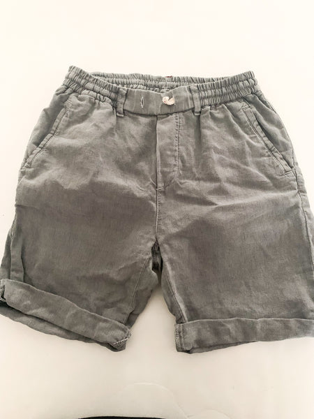 Zara grey linen shorts size 10Y