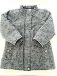 Wheat kids grey floral winter jacket (size 5)